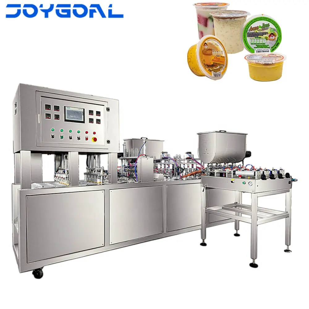 上海joygoalフルーツジュース生産ライン/水カップジャム充填シール機