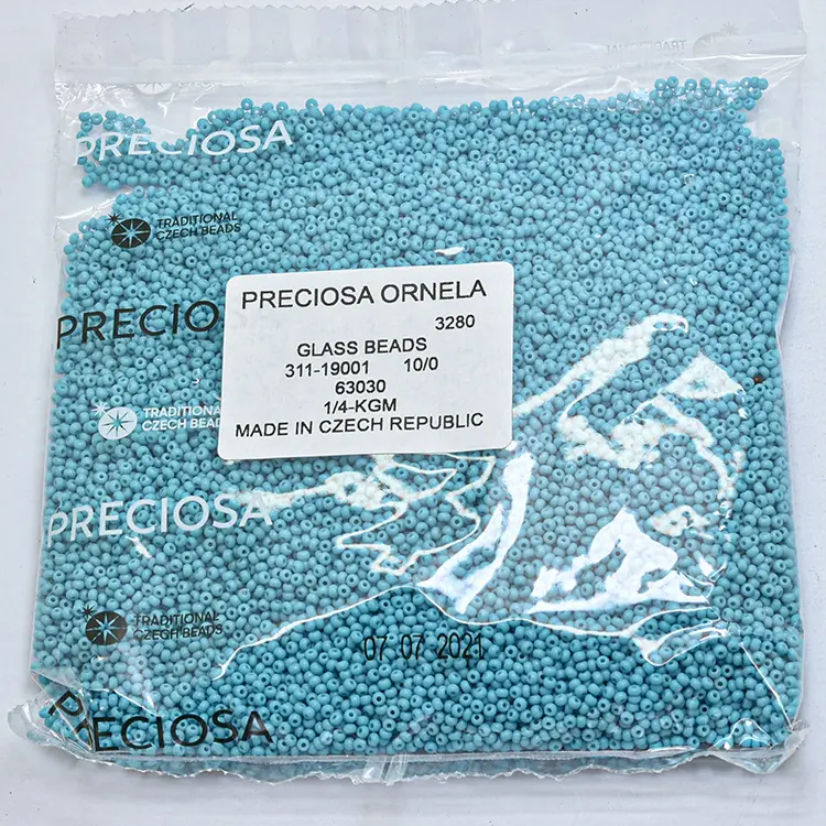 Top quality beading material 10/0 opaque color preciosa seed beads 250g /bag czech seed beads for jewelry making
