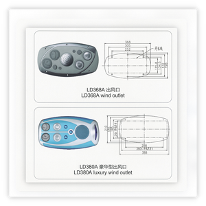 Ventilation de luxe pour autocar avec lampe de lecture LED et haut-parleur, compatible avec les accessoires intérieurs des bus Yutong, King Long, Higer - Product Image 5