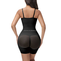 Sous-vêtement sculptant basique en tissu N66 avec bretelles amovibles et sans coutures, taille haute élastique pour affiner la silhouette