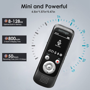 Gran oferta grabadora de Audio portátil recargable activada por voz con auriculares para reuniones y grabación telefónica - Product Image 4