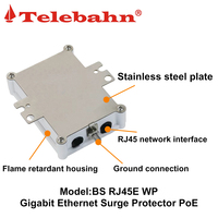 Dispositif de protection contre les surtensions IP65 48V RJ45 CAT6, protection contre les surtensions Ethernet SPD, protection contre les surtensions PoE SPD pour les réseaux 1000 Base-T