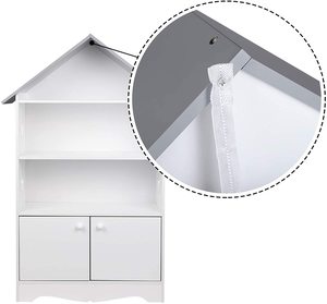 Estantería de almacenamiento con puerta para niños, estantería de exhibición, libros, juegos, juguetes, almacenamiento - Product Image 6