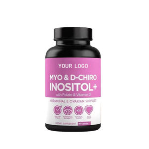 OEM/ODM Label Pribadi Inositol Caps Myo-Inositol D-Chiro Inositol 500mg Kapsul Pendukung Wanita Folat Vitamin Wanita Inositol - Product Image 1