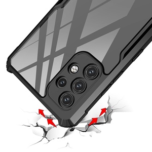 Étui de téléphone transparent 2021 pour Samsung <span class=keywords><strong>A32</strong></span> A72 A52 A02S 5G TPU PC Étuis de téléphone portable antichoc pour Samsung Galaxy <span class=keywords><strong>S21</strong></span> Plus - Product Image 3