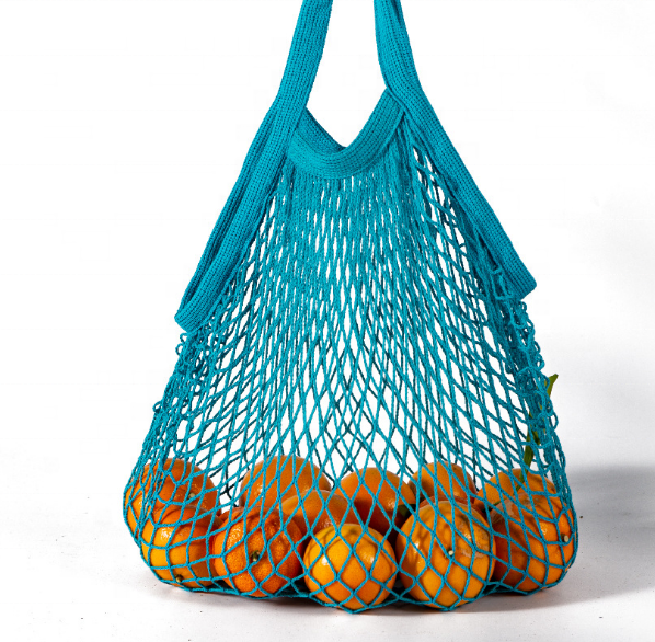 Reusable Cotton Mesh Bag With Long