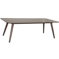 Table d'extérieur personnalisée en alliage d'aluminium léger pour jardin, patio, hôtel et villa - Étanche et durable