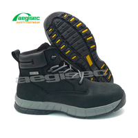 Bottes de sécurité AEGISEC en nubuck avec embout en acier et doublure en cuir