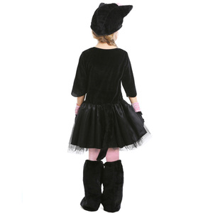 Disfraz Infantil de Gato Negro y Rosa con Lazo para Halloween, Cosplay de Personajes Animales - Product Image 5