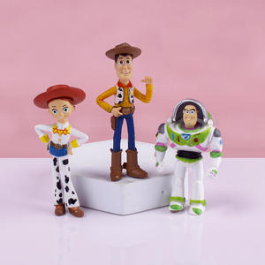 Linda Toy, recién llegados, Toy-Story <span class=keywords><strong>2</strong></span>, conjunto de 7 piezas, Buzz-Lightyears, Cubo de crema para pastel para niños, adorno decorativo, paquete de Material de llavero - Product Image 6
