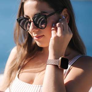 Correa de reloj inteligente de nailon elástico al por mayor de fábrica con conector de Metal de 38mm, 42mm, 46mm y 49mm para <span class=keywords><strong>Apple</strong></span> <span class=keywords><strong>Watch</strong></span> Series Ultra - Product Image 5