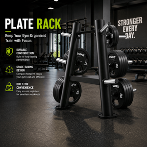 Support de rangement mobile VIGFIT en acier pour plaques de <span class=keywords><strong>poids</strong></span>, haltères et disques de bumper – Organisateur de salle de sport pour <span class=keywords><strong>musculation</strong></span> - Product Image 5
