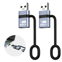 Type-C vers USB 3.0 transfert de données rapide 5 Gb/s prise en charge du pilote dur USB-C adaptateur de disque U convertisseur USB C avec crochet en silicone