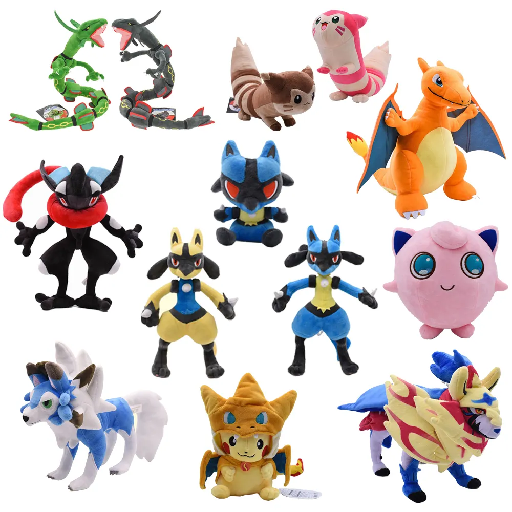 Groothandel Cartoon Monster Pluche Figuur Pop, Populaire Schattige Pokemon Knuffeldieren Speelgoed, Kawaii Pokemon Pluche Speelgoed