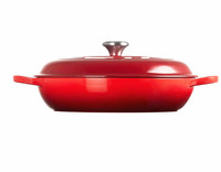 Casserole en fonte émaillée avec double poignée pour cuisine, vente en gros d'usine