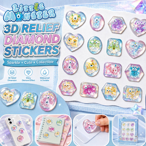 Custom Cartoon 3D Embossed Puffy <b>Sticker</b> Anime Raised Relief Decal <b>Waterproof</b> Vinyl <b>Sticker</b> For Laptop Phone Case Decor - Product Image 4