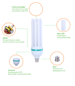 Ningbo Nhà Máy Cao Lumen 65W 6500K 4U <span class=keywords><strong>Cfl</strong></span> Bóng Đèn B22 Trung Quốc 4U Tiết Kiệm Năng Lượng Đèn - Product Image 3