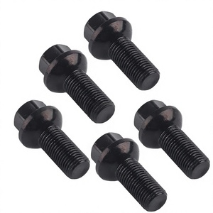 Tige filetée avec écrou à bride pour moteur de moto, boulon de jante fendue 12Pt M8, boulons et roues, fixation de roue de secours, boulon en acier DIN - Product Image 2