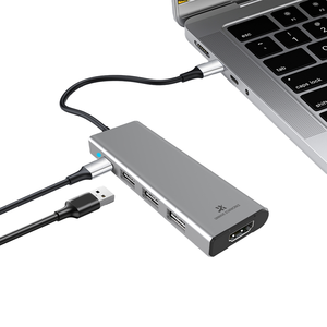 Hub <span class=keywords><strong>de</strong></span> aluminio USB 3,0 <span class=keywords><strong>de</strong></span> 4 <span class=keywords><strong>puertos</strong></span> <span class=keywords><strong>de</strong></span> alta velocidad, divisor tipo C, estación <span class=keywords><strong>de</strong></span> acoplamiento todo en uno multipuerto, teléfonos inteligentes para <span class=keywords><strong>PC</strong></span> - Product Image 5