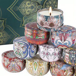 Trade Candle Supplier <b>Empty</b> Metal Containers White Covers Packaging <b>Boxes</b> For Private Label Sourcing Showcase Global - Product Image 1