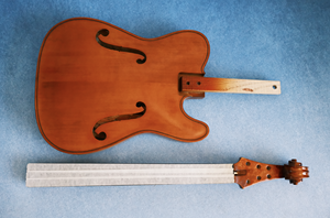 <span class=keywords><strong>Guitare</strong></span> Jazz Hollow Style Violon <span class=keywords><strong>Fender</strong></span> TELECASTER Semi-fini Artisanale Yunzhi Archtop en Érable Massif et Table en Épicéa Sculptée sur Mesure - Product Image 3