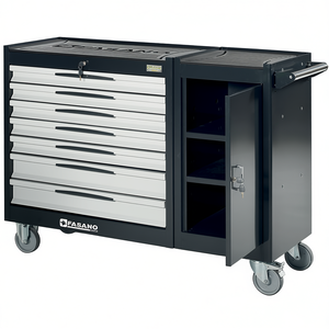 Fasano Tool Cabinet 7 <b>Drawer</b> Rolling With Door Storage For <b>Workshop</b> Use - Product Image 2