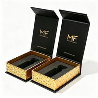Boîte cadeau de parfum magnétique de luxe personnalisée avec gaufrage, doublure en éponge, matériaux recyclés et emballage écologique pour cosmétiques