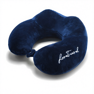 Oreiller de voyage en mousse à mémoire de forme souple en forme de U, léger et portable, avec rembourrage en coton PP, tissé, amovible et lavable <span class=keywords><strong>pour</strong></span> le sommeil - Product Image 1