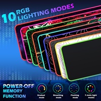 Tapis de souris à chargement sans fil Chargeur sans fil Tapis de souris de jeu RGB Surface de coussin pour ordinateur Tapis de souris de jeu pour le bureau