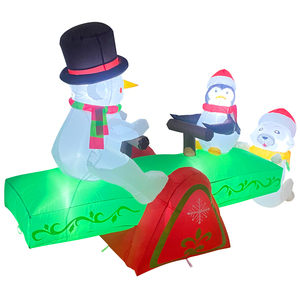 عيد الميلاد ثلج نفخ الزينة في الهواء الطلق عيد الميلاد تفجير ساحة الديكور بنيت في الملونة الدورية أضواء ليد - Product Image 6