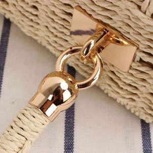 Wholesale Women's Shoulder Handle Woven Bag <b>Small</b> Square Box Paper Straw Beach Bag - Product Image 4