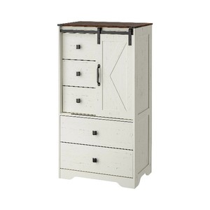 Comò Moderno per Camera da Letto con Cassetti Larghi, Cassettiera in Tessuto con Struttura in Metallo e Piano in Legno - Product Image 2