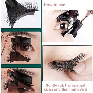 2 pairs of magnetic false eyelashes set European and American thick magnet eyelashes imitation mink magnetic eyelashes - Product Image 2