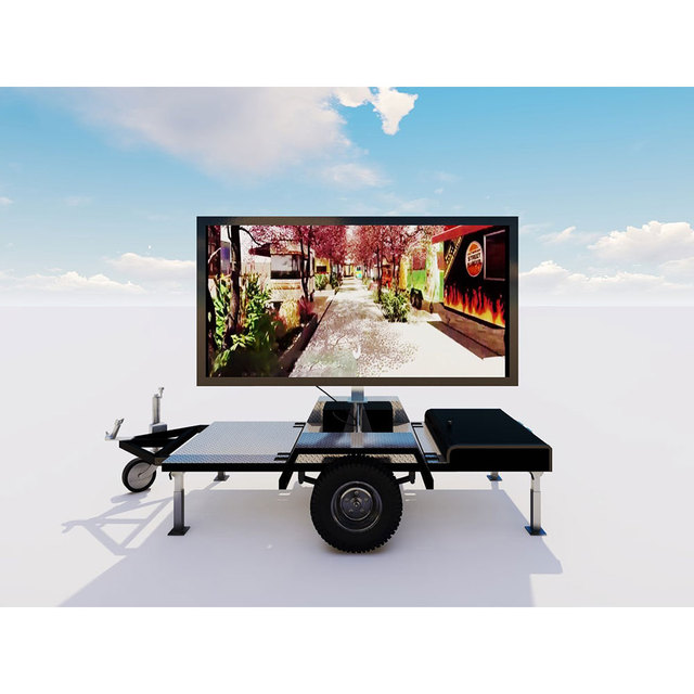Mobile Stage Trailer Advertising Led Screen Roadside Sign Traffic Billboard Display Panel Outdoor Video Board Pantallas Gigante