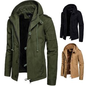 Vêtements à capuche pour hommes à la mode manteaux chauds sweats à capuche ajustés vestes d'hiver grande taille vestes pour hommes - Product Image 1