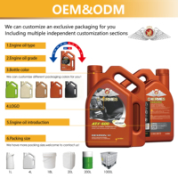 Huile moteur automobile entièrement synthétique de qualité supérieure UK-HERM OEM TG-500 API SL/CF SAE 5W-30, 1L*8, en bidon, livraison directe d'usine