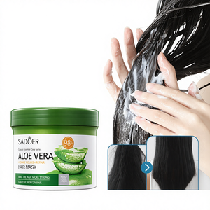 มาส์กผมสูตรบำรุงและฟื้นฟูผมเสีย ซาโดเออร์ ผลิตภัณฑ์แบรนด์ส่วนตัว ผสมว่านหางจระเข้ ไฮยาลูรอน และเคราติน 500 มล. 2-in-1 ไม่ต้องล้างออก - Product Image 1
