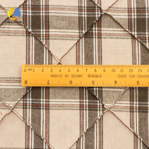 Otoño clásicamente Elegante ropa tela a cuadros 100% algodón Gingham tela acolchada para chaquetas fundas - Product Image 3