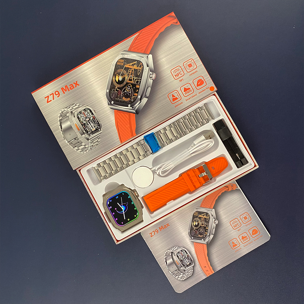 Z79 Max Smart Watch - Outdoor Wireless Charging & Compass