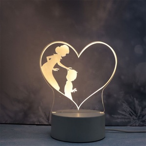 Regalos para el Día <span class=keywords><strong>de</strong></span> la Madre, Regalos para Mamá <span class=keywords><strong>de</strong></span> su Hija o Hijo, Regalo <span class=keywords><strong>de</strong></span> <span class=keywords><strong>Cumpleaños</strong></span> para Suegra, Luces Nocturnas Creativas <span class=keywords><strong>de</strong></span> Acrílico 3D Grabadas - Product Image 6