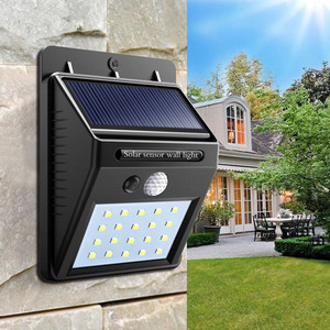 Lámpara Solar de Pared con Sensor de Movimiento PIR de 100 LED, Lámpara Solar de Seguridad para Jardín - Product Image 5