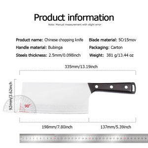 Cuchillos de Chef Hechos a Mano, de Acero Inoxidable, para Carnicería, Pescado y Carne, Cuchillo Chino para Cortar Carne, Uso Doméstico - Product Image 6