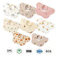 Bavoirs pour bébés nouveau-nés brodés, 100% coton mousseline, bavoirs pour bébés unisexes, garçons et filles