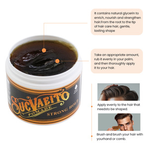 Marque privée 113g Ingrédients biologiques Cire coiffante à base d'eau Pommade pour cheveux à tenue forte Brillance et confiture Loc <span class=keywords><strong>N</strong></span> Gel - Product Image 3