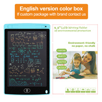 Tablette d'écriture LCD électronique pour enfants Planche à dessin colorée avec fonction de feuilles mobiles