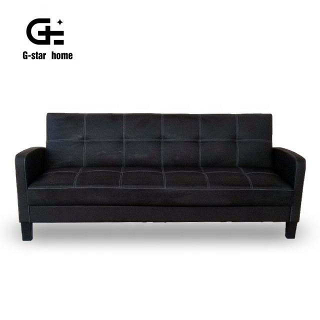 Роскошный черный или белый цвет кожаный складной диван сперма кровать