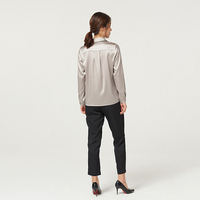 Camisa de seda de alta calidad para mujer, blusa de lujo de seda Natural de morera, ropa de moda para mujer