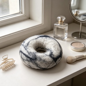 Juguete Educativo de Fieltro de Lana en Forma de Donut, Hecho a Mano, Montessori, Juego de Imitación de Comida para el Desarrollo de la Motricidad Fina, Edades 3-6, Unisex - Product Image 6