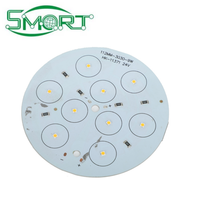 Carte de circuit imprimé en aluminium sur mesure OEM/ODM pour l'électronique intelligente, simple/double couche, MCPCB avec fichier Gerber, conception de circuit personnalisée