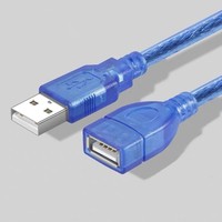 USB2.0 cincin magnetik Pria Wanita perisai ganda kabel A/F jaringan nirkabel kartu ekstensi Data koneksi mobil menggunakan kabel ekstensi
